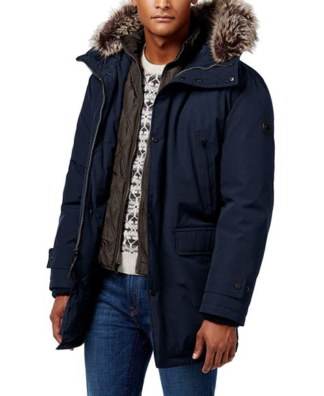 michael kors mens coat with fur|Michael Kors wool winter coats.